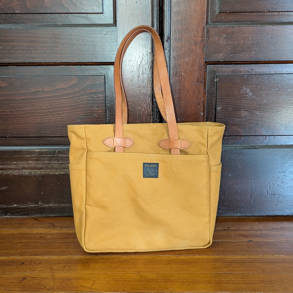 Filson Tan Canvas Tote Bag